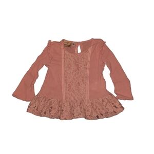 Roebuck & Co Girls Long Sleeve Blouse Size Small